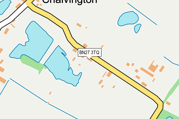 BN27 3TQ map - OS OpenMap – Local (Ordnance Survey)