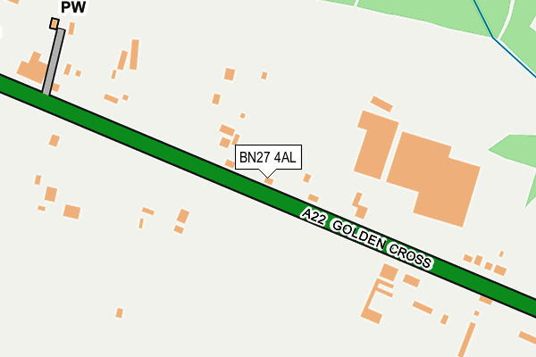 BN27 4AL map - OS OpenMap – Local (Ordnance Survey) BN27 4AL map - OS OpenMap – Local (Ordnance Survey)