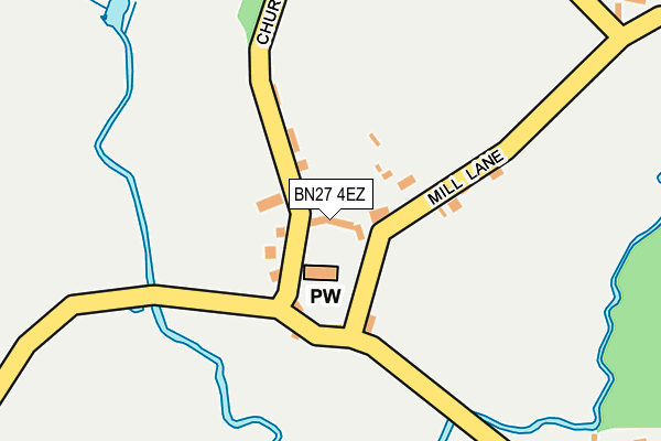BN27 4EZ map - OS OpenMap – Local (Ordnance Survey) BN27 4EZ map - OS OpenMap – Local (Ordnance Survey)