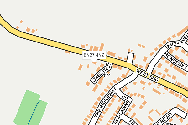 BN27 4NZ map - OS OpenMap – Local (Ordnance Survey) BN27 4NZ map - OS OpenMap – Local (Ordnance Survey)