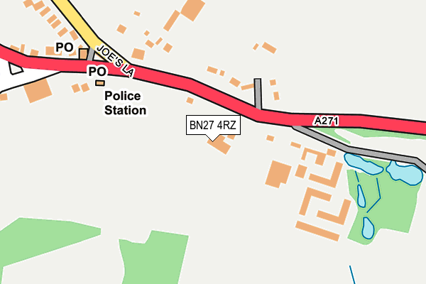 BN27 4RZ map - OS OpenMap – Local (Ordnance Survey) BN27 4RZ map - OS OpenMap – Local (Ordnance Survey)