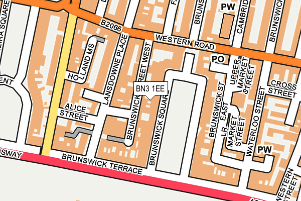 BN3 1EE map - OS OpenMap – Local (Ordnance Survey) BN3 1EE map - OS OpenMap – Local (Ordnance Survey)