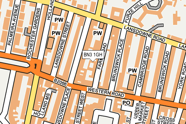 BN3 1GH map - OS OpenMap – Local (Ordnance Survey) BN3 1GH map - OS OpenMap – Local (Ordnance Survey)