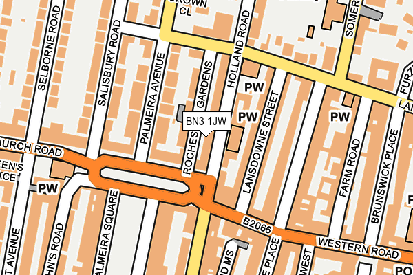 BN3 1JW map - OS OpenMap – Local (Ordnance Survey) BN3 1JW map - OS OpenMap – Local (Ordnance Survey)