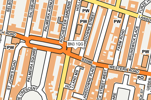 BN3 1QG map - OS OpenMap – Local (Ordnance Survey)