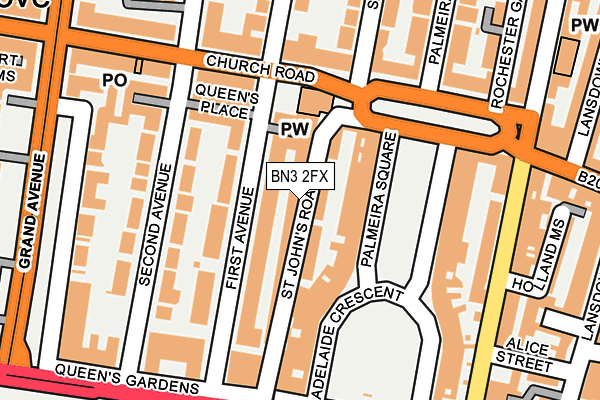 BN3 2FX map - OS OpenMap – Local (Ordnance Survey) BN3 2FX map - OS OpenMap – Local (Ordnance Survey)