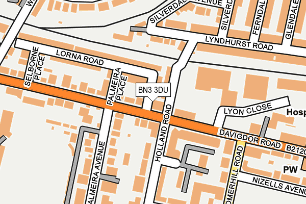 BN3 3DU map - OS OpenMap – Local (Ordnance Survey) BN3 3DU map - OS OpenMap – Local (Ordnance Survey)