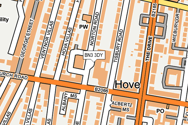 BN3 3DY map - OS OpenMap – Local (Ordnance Survey) BN3 3DY map - OS OpenMap – Local (Ordnance Survey)