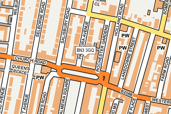 BN3 3GQ map - OS OpenMap – Local (Ordnance Survey) BN3 3GQ map - OS OpenMap – Local (Ordnance Survey)