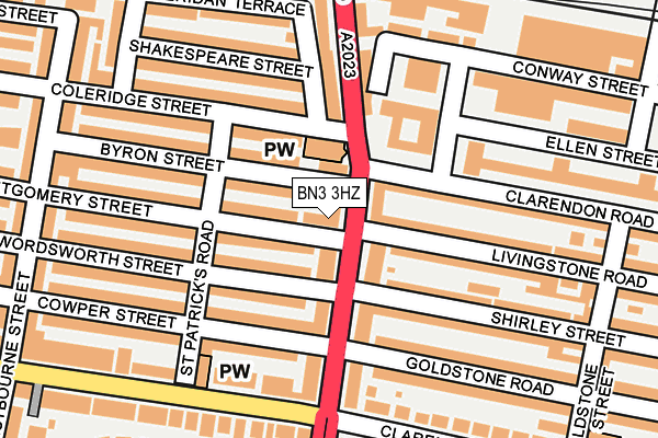 BN3 3HZ map - OS OpenMap – Local (Ordnance Survey) BN3 3HZ map - OS OpenMap – Local (Ordnance Survey)