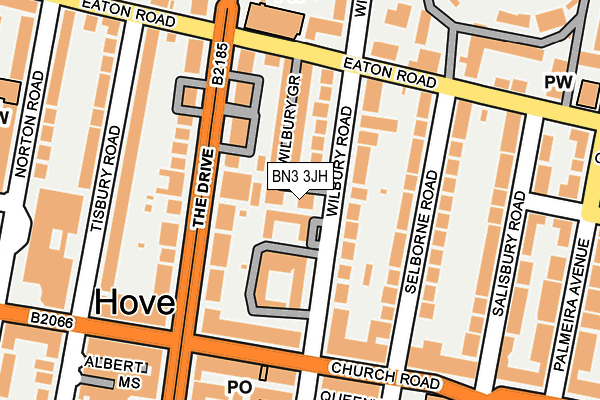 BN3 3JH map - OS OpenMap – Local (Ordnance Survey) BN3 3JH map - OS OpenMap – Local (Ordnance Survey)