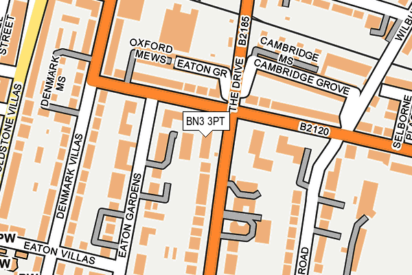 BN3 3PT map - OS OpenMap – Local (Ordnance Survey) BN3 3PT map - OS OpenMap – Local (Ordnance Survey)