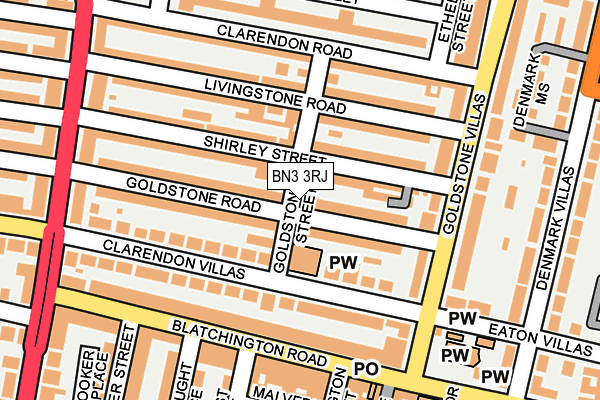 BN3 3RJ map - OS OpenMap – Local (Ordnance Survey) BN3 3RJ map - OS OpenMap – Local (Ordnance Survey)