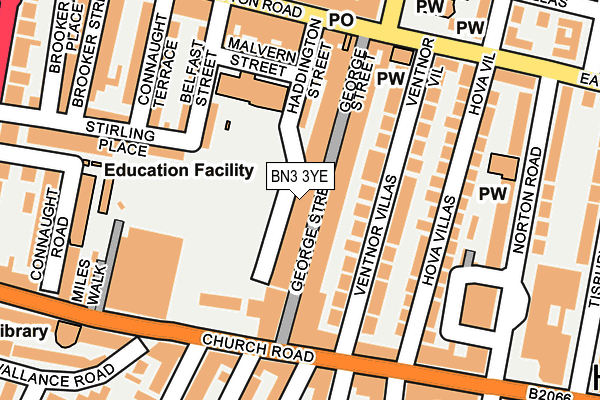 BN3 3YE map - OS OpenMap – Local (Ordnance Survey) BN3 3YE map - OS OpenMap – Local (Ordnance Survey)
