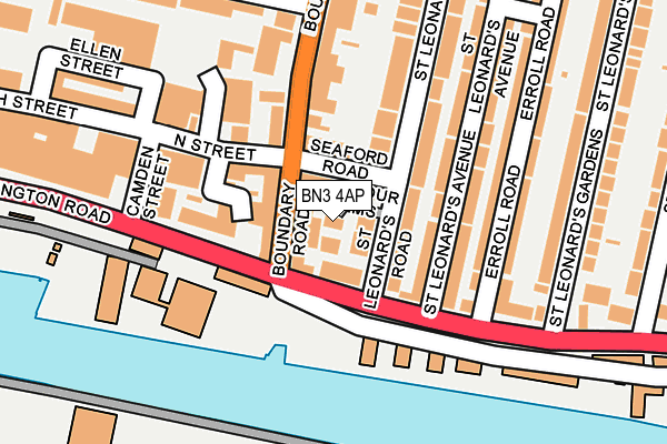 BN3 4AP map - OS OpenMap – Local (Ordnance Survey) BN3 4AP map - OS OpenMap – Local (Ordnance Survey)