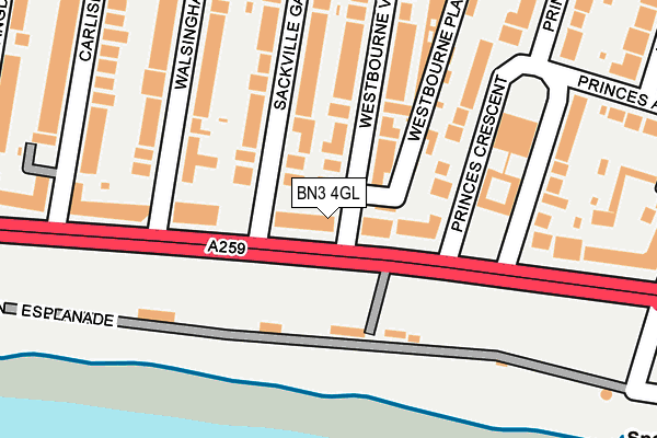 BN3 4GL map - OS OpenMap – Local (Ordnance Survey) BN3 4GL map - OS OpenMap – Local (Ordnance Survey)