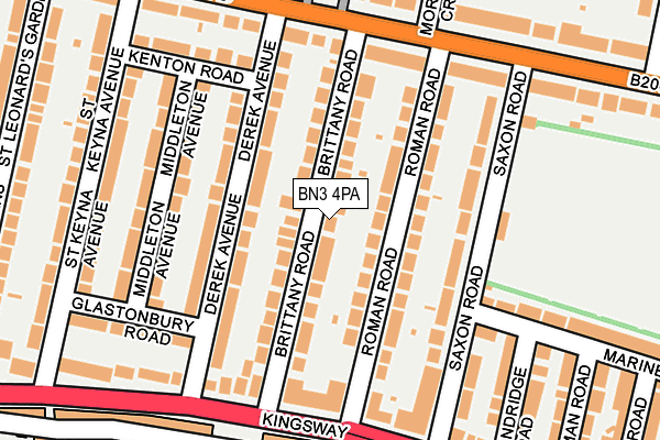 BN3 4PA map - OS OpenMap – Local (Ordnance Survey) BN3 4PA map - OS OpenMap – Local (Ordnance Survey)