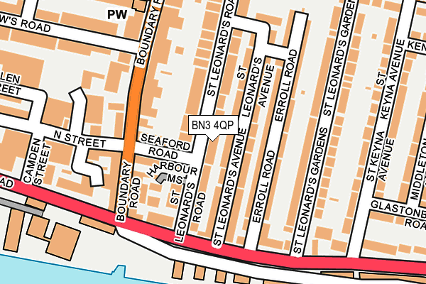 BN3 4QP map - OS OpenMap – Local (Ordnance Survey) BN3 4QP map - OS OpenMap – Local (Ordnance Survey)