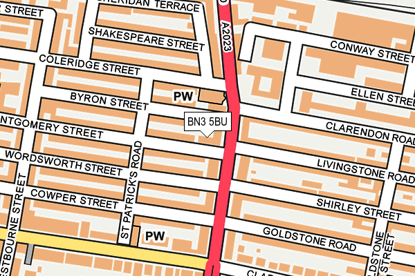 BN3 5BU map - OS OpenMap – Local (Ordnance Survey) BN3 5BU map - OS OpenMap – Local (Ordnance Survey)