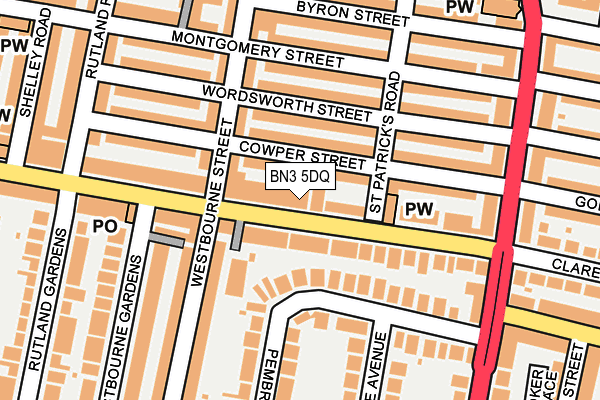 BN3 5DQ map - OS OpenMap – Local (Ordnance Survey) BN3 5DQ map - OS OpenMap – Local (Ordnance Survey)