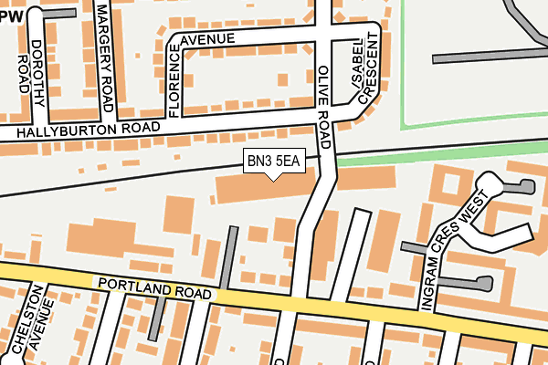 BN3 5EA map - OS OpenMap – Local (Ordnance Survey) BN3 5EA map - OS OpenMap – Local (Ordnance Survey)