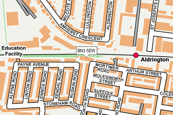 BN3 5EW map - OS OpenMap – Local (Ordnance Survey)
