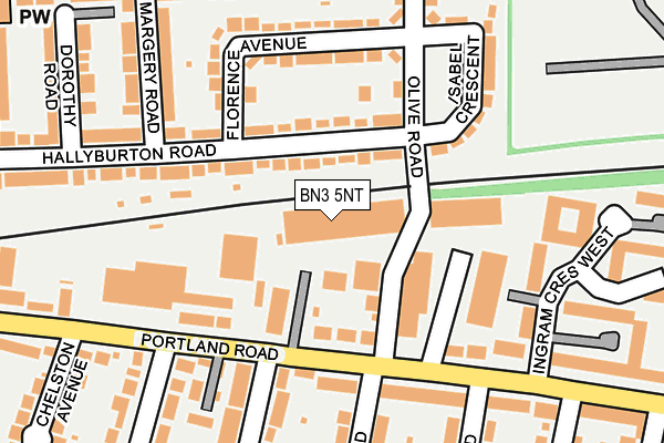 BN3 5NT map - OS OpenMap – Local (Ordnance Survey) BN3 5NT map - OS OpenMap – Local (Ordnance Survey)