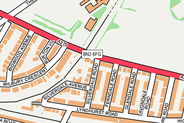 BN3 6FG map - OS OpenMap – Local (Ordnance Survey) BN3 6FG map - OS OpenMap – Local (Ordnance Survey)