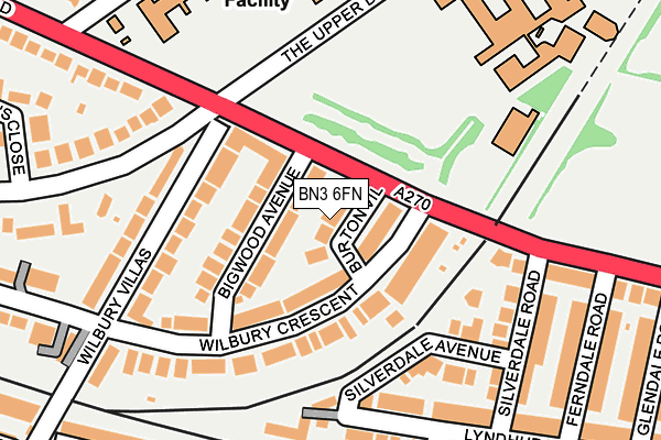 BN3 6FN map - OS OpenMap – Local (Ordnance Survey) BN3 6FN map - OS OpenMap – Local (Ordnance Survey)