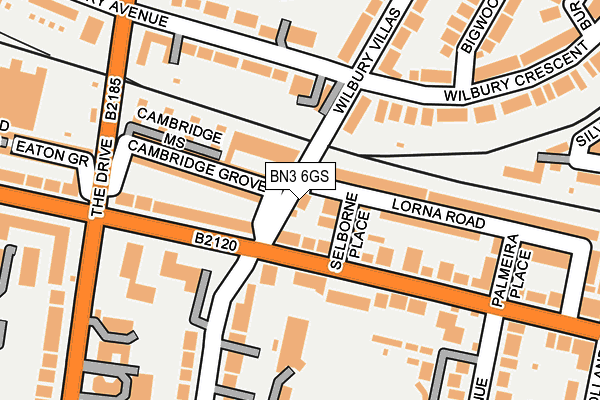 BN3 6GS map - OS OpenMap – Local (Ordnance Survey) BN3 6GS map - OS OpenMap – Local (Ordnance Survey)