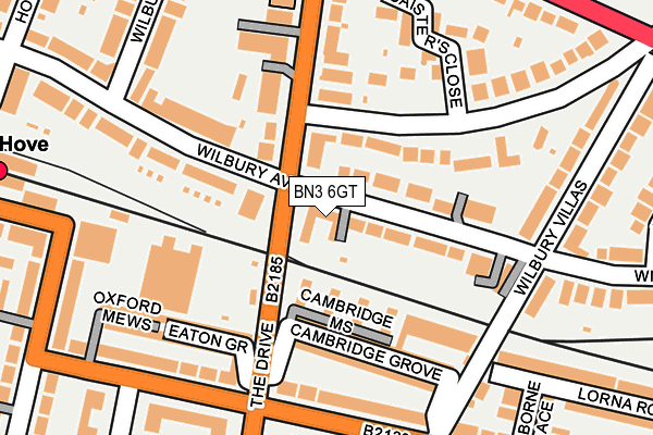 BN3 6GT map - OS OpenMap – Local (Ordnance Survey) BN3 6GT map - OS OpenMap – Local (Ordnance Survey)