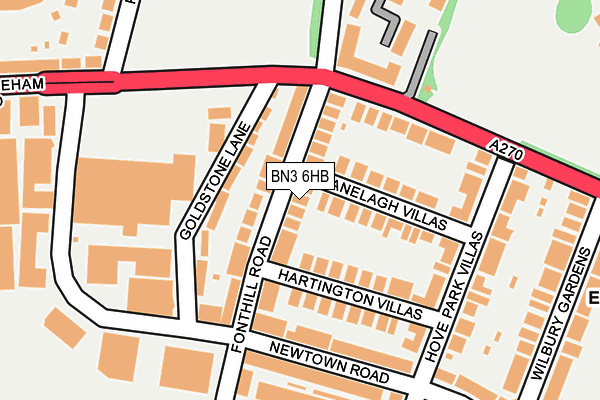 BN3 6HB map - OS OpenMap – Local (Ordnance Survey) BN3 6HB map - OS OpenMap – Local (Ordnance Survey)
