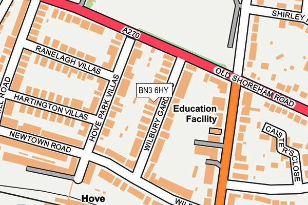 BN3 6HY map - OS OpenMap – Local (Ordnance Survey) BN3 6HY map - OS OpenMap – Local (Ordnance Survey)