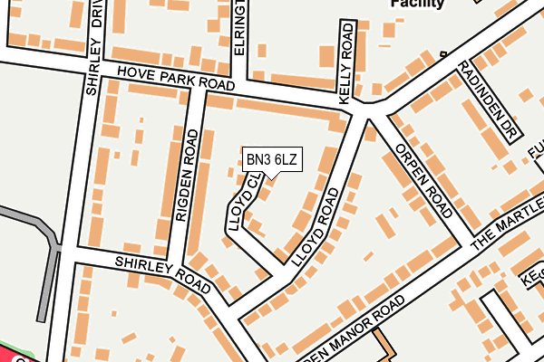 BN3 6LZ map - OS OpenMap – Local (Ordnance Survey) BN3 6LZ map - OS OpenMap – Local (Ordnance Survey)