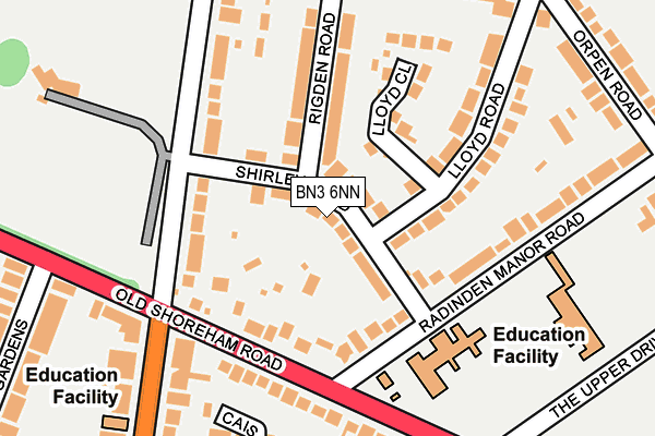 BN3 6NN map - OS OpenMap – Local (Ordnance Survey) BN3 6NN map - OS OpenMap – Local (Ordnance Survey)