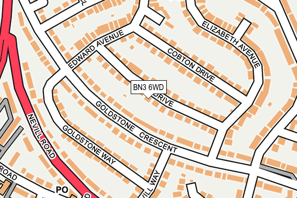 BN3 6WD map - OS OpenMap – Local (Ordnance Survey) BN3 6WD map - OS OpenMap – Local (Ordnance Survey)