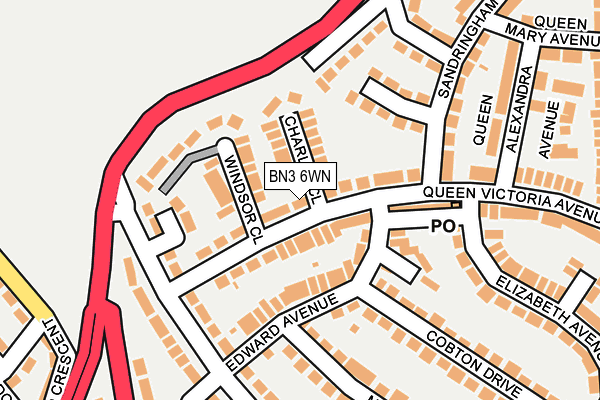BN3 6WN map - OS OpenMap – Local (Ordnance Survey) BN3 6WN map - OS OpenMap – Local (Ordnance Survey)