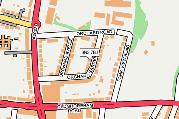 BN3 7BJ map - OS OpenMap – Local (Ordnance Survey) BN3 7BJ map - OS OpenMap – Local (Ordnance Survey)