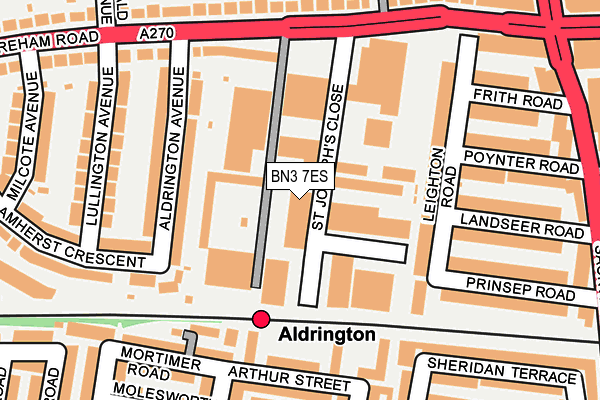BN3 7ES map - OS OpenMap – Local (Ordnance Survey) BN3 7ES map - OS OpenMap – Local (Ordnance Survey)