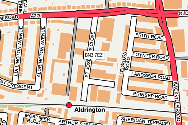 BN3 7EZ map - OS OpenMap – Local (Ordnance Survey) BN3 7EZ map - OS OpenMap – Local (Ordnance Survey)