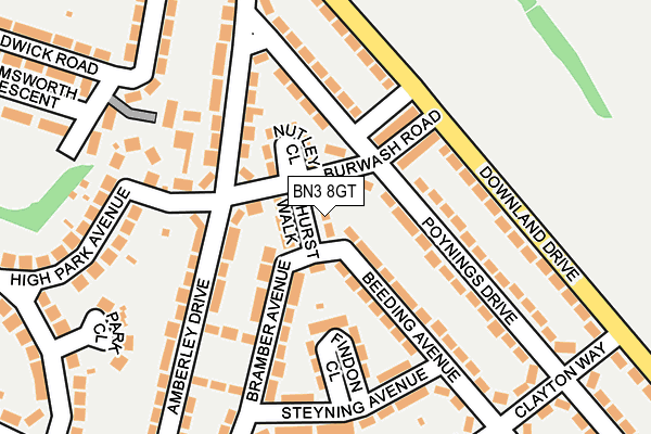 BN3 8GT map - OS OpenMap – Local (Ordnance Survey) BN3 8GT map - OS OpenMap – Local (Ordnance Survey)