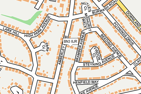 BN3 8JR map - OS OpenMap – Local (Ordnance Survey) BN3 8JR map - OS OpenMap – Local (Ordnance Survey)