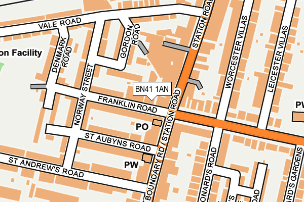 BN41 1AN map - OS OpenMap – Local (Ordnance Survey) BN41 1AN map - OS OpenMap – Local (Ordnance Survey)