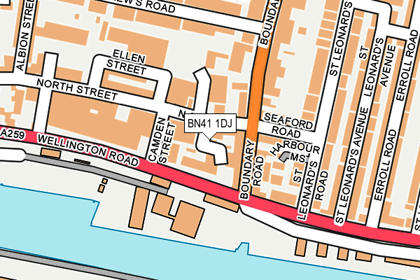 BN41 1DJ map - OS OpenMap – Local (Ordnance Survey) BN41 1DJ map - OS OpenMap – Local (Ordnance Survey)