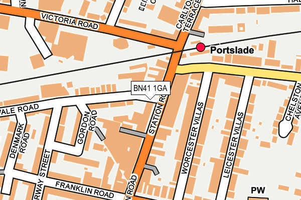 BN41 1GA map - OS OpenMap – Local (Ordnance Survey) BN41 1GA map - OS OpenMap – Local (Ordnance Survey)