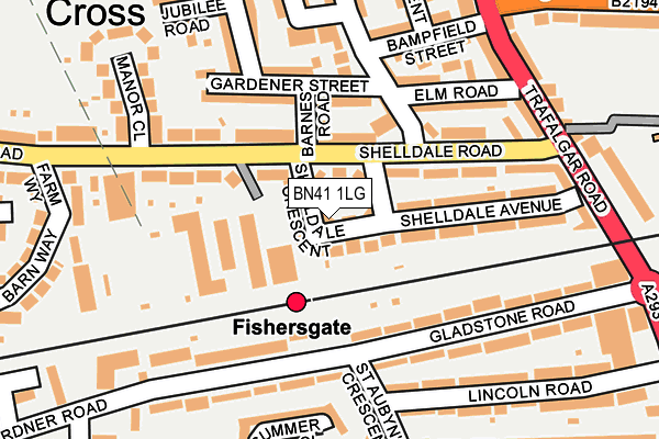 BN41 1LG map - OS OpenMap – Local (Ordnance Survey) BN41 1LG map - OS OpenMap – Local (Ordnance Survey)