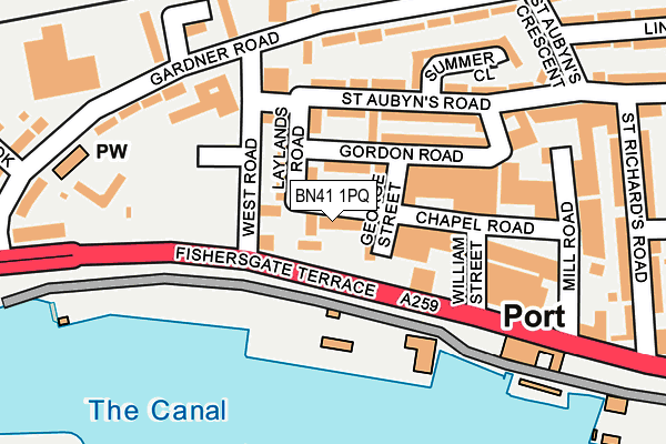 BN41 1PQ map - OS OpenMap – Local (Ordnance Survey) BN41 1PQ map - OS OpenMap – Local (Ordnance Survey)