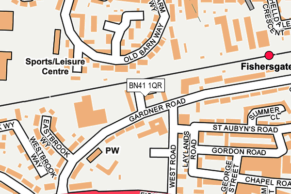 BN41 1QR map - OS OpenMap – Local (Ordnance Survey) BN41 1QR map - OS OpenMap – Local (Ordnance Survey)