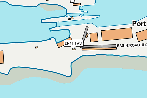 BN41 1WD map - OS OpenMap – Local (Ordnance Survey) BN41 1WD map - OS OpenMap – Local (Ordnance Survey)