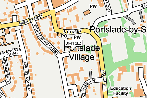 BN41 2LZ map - OS OpenMap – Local (Ordnance Survey) BN41 2LZ map - OS OpenMap – Local (Ordnance Survey)